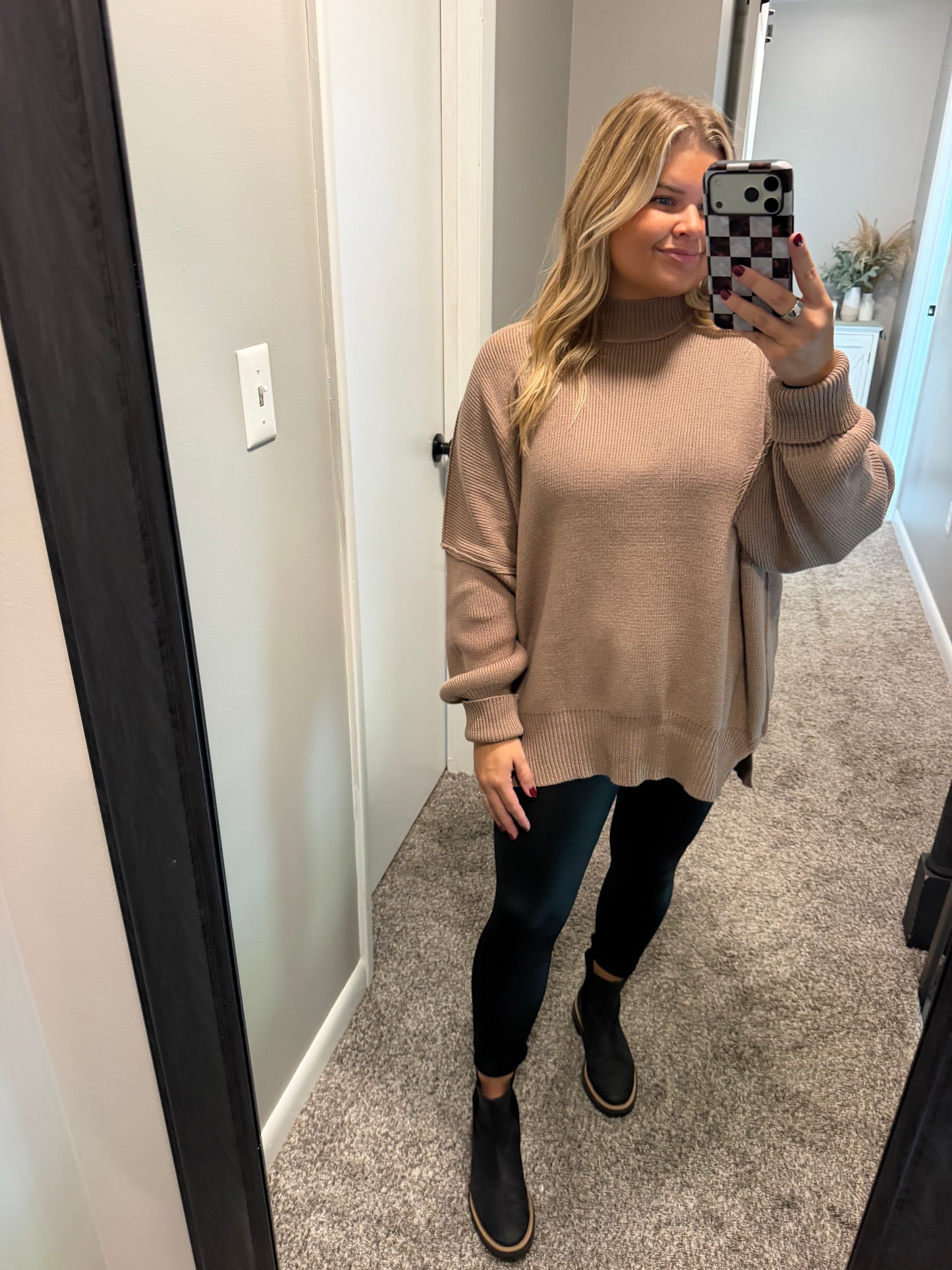 Millie- Cocoa Oversized Sweater