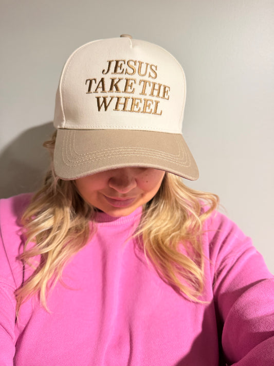Jesus Take The Wheel Snapback